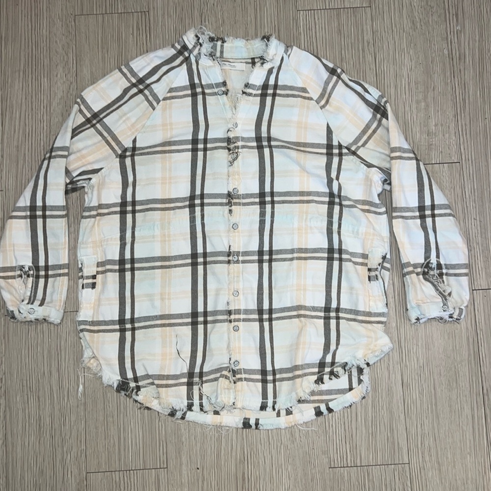 We The Free Size Small Button Up Top